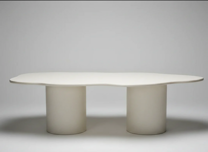 Dalga Sculptural Concrete Dining Table - Organic Cement Fiber