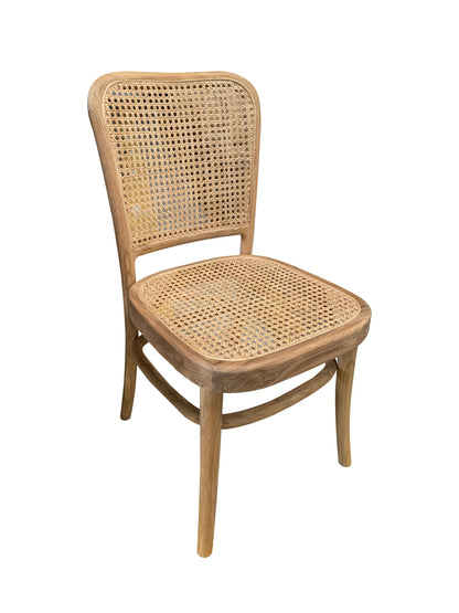 Gaia Rattan Teakwood Chair – Handcrafted Natural Dining Chair