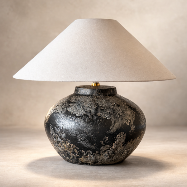 Margot Terracotta Table Lamp – Hand-Shaped Artisanal Lighting